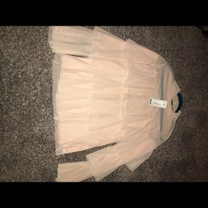 Boohoo Plus Tiered top